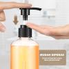 Gandeer 8 Pcs Plastic Pump Bottles Empty Lotion Bottle with Pump Refillable Dish Soap Dispenser Portable Hand Soap Dispenser Shampoo Lotion Container for Oil Liquid Soap(Clear,16 oz) view 4