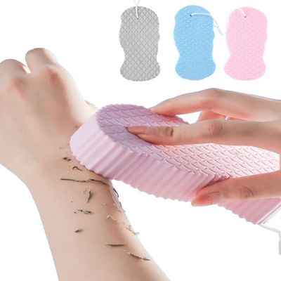 Ultra Soft Bath Body Shower Sponge, Magic Bath Sponge Dead Skin Remover, Super Soft Exfoliating Bath Sponge Painless Scrub Sponge for Adults Children and Pregnant Wome ( Style : 3PC Pink+Grey+Blue )