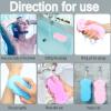 Ultra Soft Bath Body Shower Sponge, Magic Bath Sponge Dead Skin Remover, Super Soft Exfoliating Bath Sponge Painless Scrub Sponge for Adults Children and Pregnant Wome ( Style : 3PC Pink+Grey+Blue ) view 4