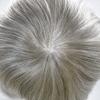 US Full lace Toupee For Men 100% European Real Human hair wigs for Men Hair relacement system Various Color-Density-Size Men Hairpieces Breathable Swiss lace Mens toupee Bleached Knots Natural Hairline Men Hair Units US Stock. (8x10''-100% Light Med- view 4