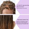 31" Box Braided Wigs for Black Women 5X12 Lace Front Braids Wig with Natural Baby Hair Micro Twist Hand Braided Lightweight Wig for African American Woman (31 inches hair, 1B/27T Black Mix Blonde) view 4