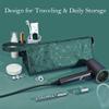Ezindraw Travel Case Compatible with Dyson Airwrap & Curling Iron/Shark Flexstyle, Portable Carrying Waterproof Organizer for Hair Attachments, Portable Storage Case for Hair Dryer (Emerald Green) view 2
