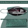 Ezindraw Travel Case Compatible with Dyson Airwrap & Curling Iron/Shark Flexstyle, Portable Carrying Waterproof Organizer for Hair Attachments, Portable Storage Case for Hair Dryer (Emerald Green) view 3