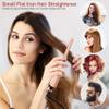 3/10 Inch Pencil Flat Iron, Small Flat Irons for Short Hair, Beard and Pixie Cut, Mini Hair Straightener Small Ceramic with Adjustable Temperature, Include Glove view 2