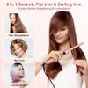 3/10 Inch Pencil Flat Iron, Small Flat Irons for Short Hair, Beard and Pixie Cut, Mini Hair Straightener Small Ceramic with Adjustable Temperature, Include Glove view 4