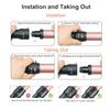 Curling Iron Wand Set, Curling Wand 3 in 1 Hair Curling Wands Interchangeable Ceramic 0.35-1.25inch Barrel Hair Curler, with Heat Resistant Glove view 2