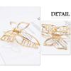 Ahoney Butterfly Metal Hair Clips 4.3" Gold Non-Slip Cute Fashion Shark Accessories for Women (Butterfly) view 3