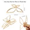 Ahoney Butterfly Metal Hair Clips 4.3" Gold Non-Slip Cute Fashion Shark Accessories for Women (Butterfly) view 4