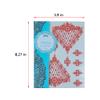 PPVWEY 10 Sheets Henna Tattoos Temporary Henna Stickers 5Pcs Red + 5Pcs Black Tattoo Stickers Women Body Art Stickers for Wedding Party (5 Red+5 Black) view 3