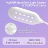 Saviland Goose Neck U V Nail Lamp: Flash Cure LED Nail Lamp 360 Rotatable Hands-Free 2-in-1 Gel Polish Curing Nail Lights with Nail Brush Holder Nail Art Nail Salon Manicure Home DIY view 3