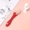 AsAlways Shiny Rhinestone Portable Makeup Brush Bling Crystal Professional Face Cosmetics Blending Liquid Foundation Powder Concealer Beauty Tool(Red) view 3