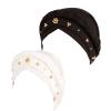 2 Pieces African Turban Wrap Cap for Women Bonnet Beanie Cap Twisted Braid Head Wraps Headscarf view 1