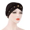 2 Pieces African Turban Wrap Cap for Women Bonnet Beanie Cap Twisted Braid Head Wraps Headscarf view 3