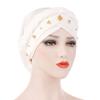 2 Pieces African Turban Wrap Cap for Women Bonnet Beanie Cap Twisted Braid Head Wraps Headscarf view 4