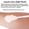 Go Ho Liquid Latex SFX Makeup(2 oz),Halloween Monster Zombie Costume Makeup,Quick Drying Multi-Purpose Liquid Face Paint for Scar Wound Peeling Skin Wrinkles Stipples Burns Blisters,Light Flesh view 4