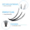 Individual Lashes Cluster Large Tray 240pcs Individual Lashes 0.07mm 10D/20D D Curl Mix 8-16mm Cluster Lashes Natural Lash Cluster Soft&Lightweight DIY Eyelash Extension By GEMERRY(10D/20D-D, 8-16) view 2