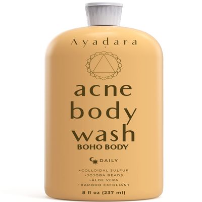 AYADARA Boho Body Acne Body Wash, 8oz, Back Acne, Body Wash With Hydrating Aloe Vera that Hydrates Skin, Wash for Sensitive Skin Men and Women, 50+ Uses