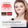 Red Light Device, FERNIDA 2 in 1 Lip and Eye Care Tool with Heated for Anti-Aging, Smooth Lip Wrinkles, Lip Plumper and Reduce Dark Circles, 4 Levels Heating Temps, White view 2
