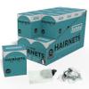 SAFEKO Hair Nets 144 PCS, Individually Wrapped, Lightweight Nylon Hairnets, Latex-Free | Black, Large (24") view 1