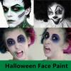 Go Ho 3 PCS Clown White Black Cream-Blendable Sticks,Waterproof Green Face Body Paint Professional SFX Makeup,Safe Facepaint Nose&Lip Smacking for Festival Halloween Makeup(White+Black+Green) view 2
