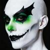 Go Ho 3 PCS Clown White Black Cream-Blendable Sticks,Waterproof Green Face Body Paint Professional SFX Makeup,Safe Facepaint Nose&Lip Smacking for Festival Halloween Makeup(White+Black+Green) view 4
