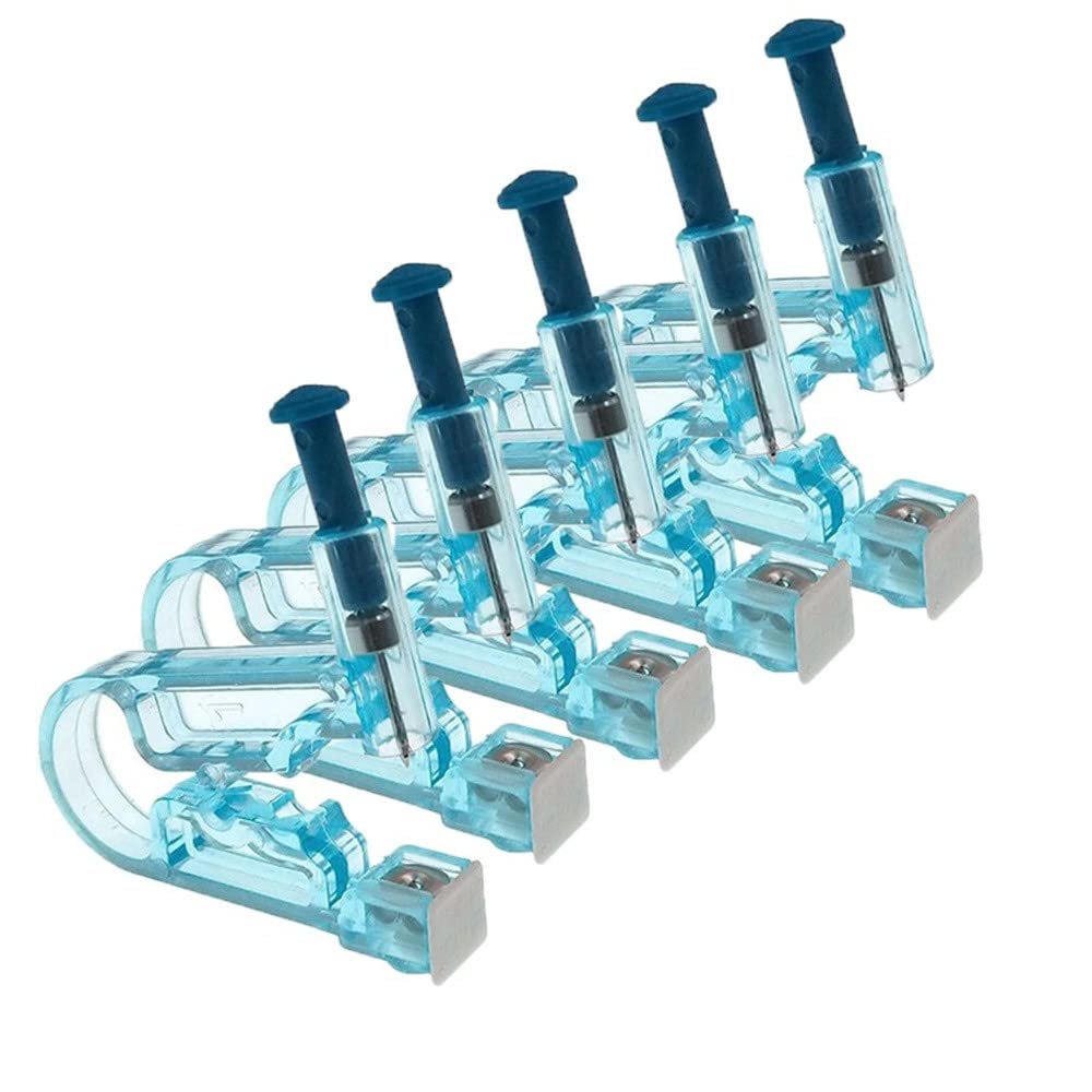 Disposable Painless Ear Piercing Healthy Sterile Puncture Tool Without Inflammation for Earrings Ear Piercing Gun (5PCS)