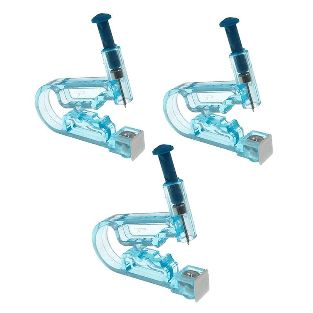Disposable Painless Ear Piercing Healthy Sterile Puncture Tool Without Inflammation for Earrings Ear Piercing Gun (3PCS)