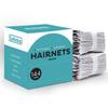 SAFEKO Hair Nets 144 PCS, Individually Wrapped, Lightweight Nylon Hairnets, Latex-Free | Dark Brown, Large (24") view 2