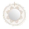 Abbott Collection Round Macrame Mirror view 1