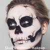 Mysense Clown White Face Body Paint Makeup,Water Activated Painting for Adults Children Skeleton Skull Day of the Dead Cosplay SFX Costumes for Festivals Halloween,20g view 3