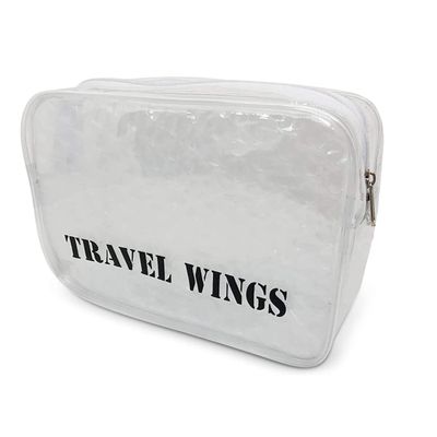 Travel Home Toiletry Makeup Cosmetic Organizer Clear Padded Pouch Case Bag