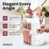 Masirs 360 Rotating Makeup Organizer Countertop - Adjustable Shelf Height - The Perfect Round Spinning Cosmetic Organizer for Bedroom Dresser or Vanity Countertop Storage (Clear) view 2