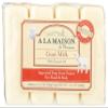 A LA MAISON Goat Milk Bar Soap - Triple French Milled Unscented Natural Moisturizing Hand Soap Bar (4 Bars of Soap, 3.5 oz) view 1