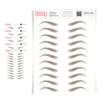 Brows by Bossy 5 Pack Temporary Eyebrow Tattoos Waterproof Eyebrow Stickers, False Tattoos Hair Like Peel Off Instant Transfer Brows For Women And Men | Natural Strokes, Shaping (arched, ash brown) view 1