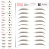 10 Pack Temporary Eyebrow Tattoos Waterproof Eyebrow Stickers, False Tattoos Hair Like Peel Off Instant Transfer Brows For Women And Men | Natural Strokes, Shaping (natural, medium brown) view 1