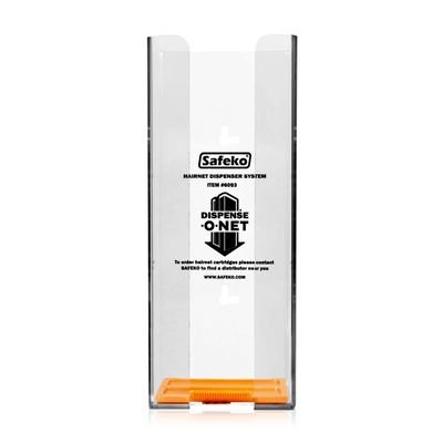 SAFEKO Dispense-O-Net Wall-Mount for Hairnet Dispenser | Clear | Wall Mount Only