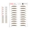 5 Pack Temporary Eyebrow Tattoos Waterproof Eyebrow Stickers, False Tattoos Hair Like Peel Off Instant Transfer Brows For Women And Men | Natural Strokes, Shaping (natural, brown) view 1
