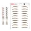 5 Pack Temporary Eyebrow Tattoos Waterproof Eyebrow Stickers, False Tattoos Hair Like Peel Off Instant Transfer Brows For Women And Men | Natural Strokes, Shaping (natural, ash brown) view 1