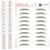 10 Pack Temporary Eyebrow Tattoos Waterproof Eyebrow Stickers, False Tattoos Hair Like Peel Off Instant Transfer Brows For Women And Men | Natural Strokes, Shaping (natural, ash brown) view 1
