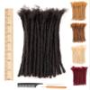 DAIXI 0.6cm and 0.4 0.8cm Options Thickness 6-18 Inch 10 Strands 100% Real Human Hair Dreadlock Extensions for Man/Women Handmade Permanent loc Extensions Bundles Can Be Dyed Bleached Curled Twisted view 1