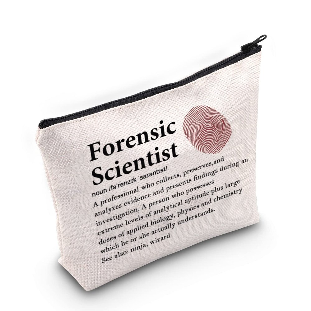 G2TUP Forensic Scientist Gift: Makeup Bag for Cosmetic & Travel