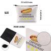 G2TUP Hot Dog Lover Gift Certified Hotdogologist Makeup Bag Hot Dogs Cosmetic Bag Food Lover Gift Sausages Lover Gift Zipper Travel Pouch (Certified Hotdogologist White Bag) view 3