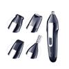 Feilx Ear and Nose Hair Trimmer Clipper for Men Women, 5 in 1 USB Rechargeable Electric Eyebrow and Facial Hair Trimmer with Waterproof Head Double-Edge Stainless Steel for Easy Cleansing view 3