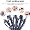 Feilx Ear and Nose Hair Trimmer Clipper for Men Women, 5 in 1 USB Rechargeable Electric Eyebrow and Facial Hair Trimmer with Waterproof Head Double-Edge Stainless Steel for Easy Cleansing view 4