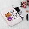 G2TUP Peanut Butter and Jelly Lover Gift Just A Girl Who Loves Peanut Butter and Jelly Makeup Bag Sandwich Lover Cosmetic Bag (Peanut Butter and Jelly White Bag) view 4