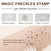 Erinde Upgrade Liquid Freckle Pen, Fake Freckles Stamp Air Cushion, Long Lasting Waterproof Quick Dry Lifelike Freckles Marker Makeup, Magic Freckle Stamp for Natural Sunkissed Makeup, 02 Chocolate view 4