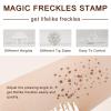 Erinde Upgrade Liquid Freckle Pen, Fake Freckles Stamp Air Cushion, Long Lasting Waterproof Quick Dry Lifelike Magic Freckles Stamp Marker for Natural Sunkissed Makeup, 01 Saddle Brown view 4