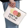 G2TUP Concha Bread Lover Gift Don't Be Self Conchas Makeup Bag Mexican Concha Lover Cosmetic Bag Bread Pun Lover Gift Pan Dulce Lover Travel Bag view 2