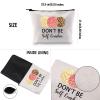 G2TUP Concha Bread Lover Gift Don't Be Self Conchas Makeup Bag Mexican Concha Lover Cosmetic Bag Bread Pun Lover Gift Pan Dulce Lover Travel Bag view 3