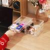 Cq acrylic 2 Pack Clear Stackable Storage Drawers for Vanity,Stackable 6 Drawers Desktop Organizer With Drawers,Cute Desk Storage for Office,Jewelry,Hair Clip,Beauty,Skincare and Make Up Organizers view 2